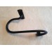  A Pair of Hand Forged Black Wrought Iron Tie Backs with Scroll / Shepherds Crook Ends